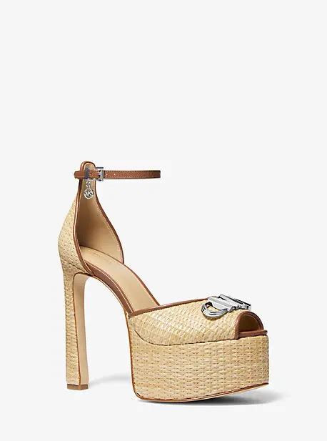 michael kors platform mary jane|Martina Straw Peep.